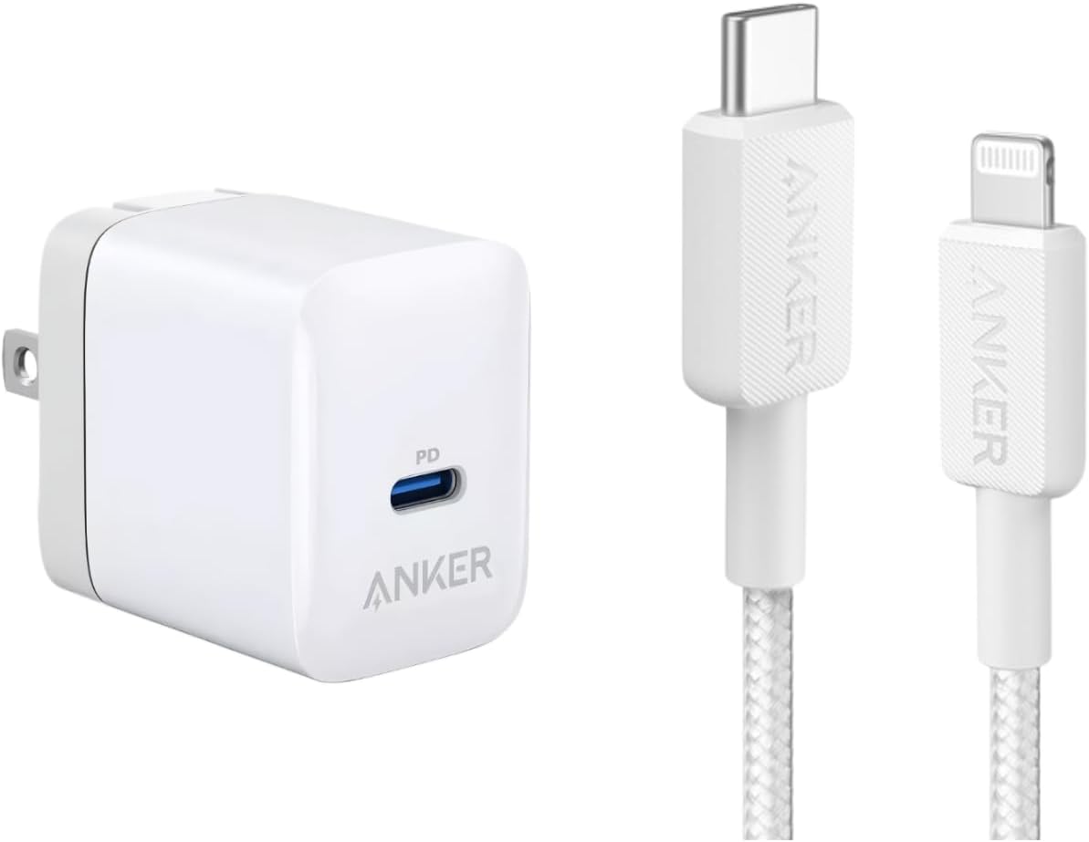 Anker 20W USB-C Power Adapter + 10ft Lightning Cable - Ultra Fast Charging