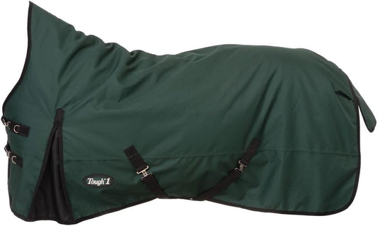 Tough1 1200D High Neck Turnout Blanket - Hunter Green 78 - Premium Protection