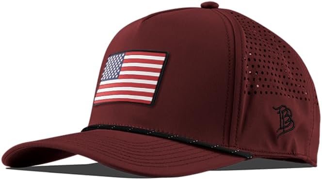 Old Glory PVC Curved 5 Panel Rope Hat for All Activities