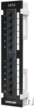 Cat6 12 Port Patch Panel Wall-Mount - Installer Grade Terminations