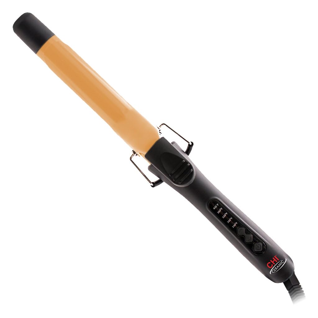 CHI Ceramic Curling Iron for Smooth & Shiny Curls, 1in Barrel