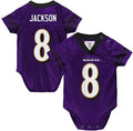 Outerstuff NFL Newborn Infants Team Color Name and Number Creeper