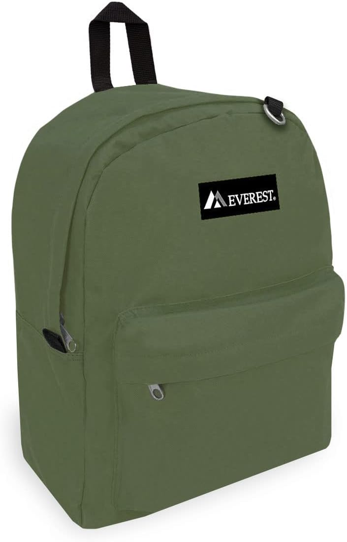 Everest Classic Backpack: Olive, One Size - Ultimate Durability