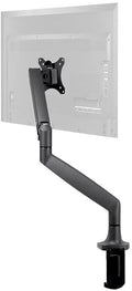 Single Monitor Adjustable Gas Spring Desk Mount - Smooth Full-Motion