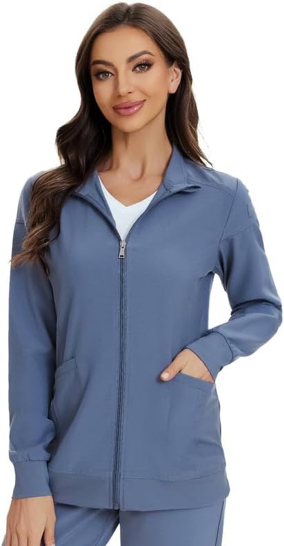 COZYFIT Scrub Jackets for Women with Ample Storage and Comfort