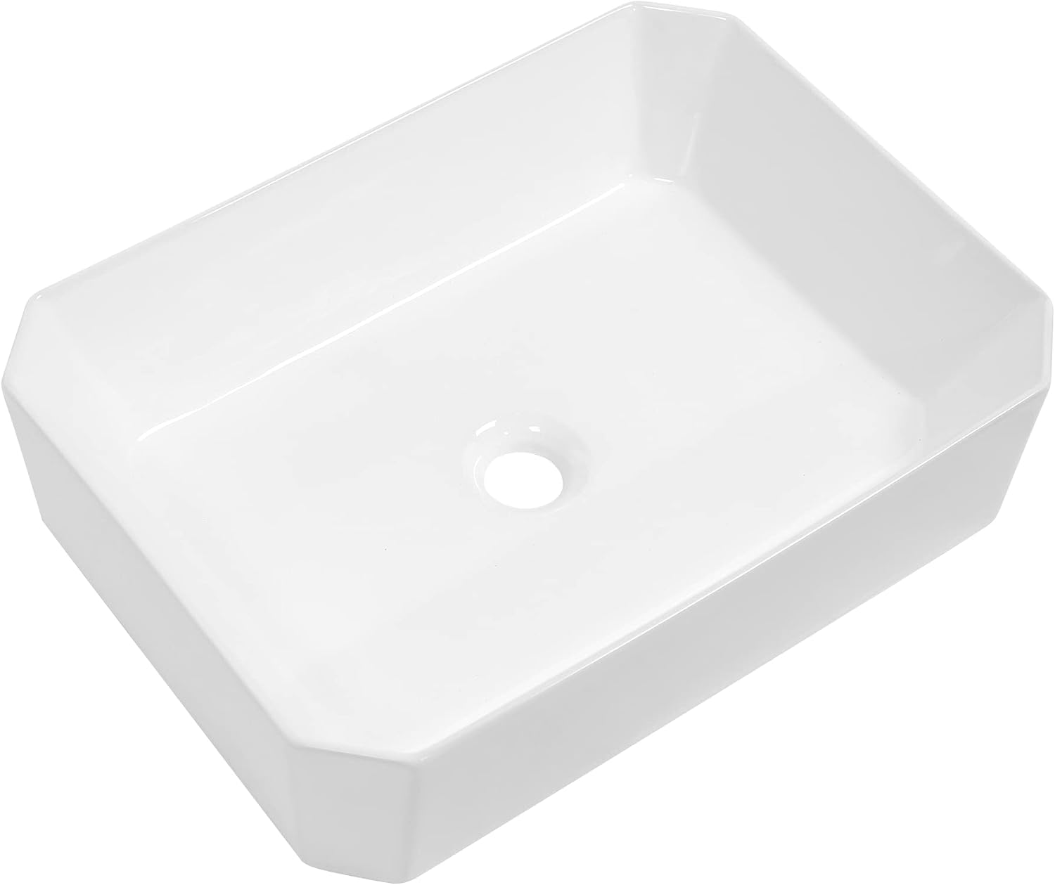 Kichae 19x14 Rectangle Bathroom Vessel Sink for Modern Homes