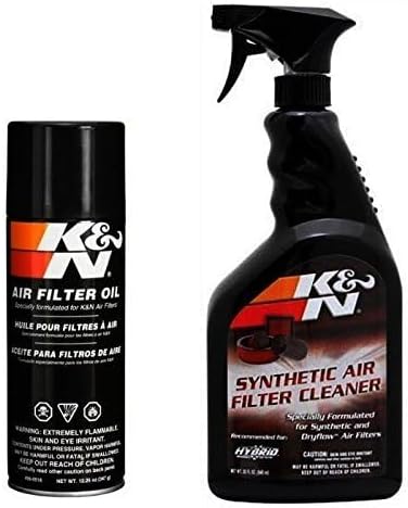 K&N Air Filter Service Kit Cleaner and Red Oil for Performance