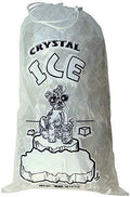10 lb Ice Bags with Drawstring 11 in x 19 in - Heavy Duty Pack of 500
