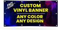 Personalized Custom Vinyl Banner Printing 7ftx8ft - Durable Event