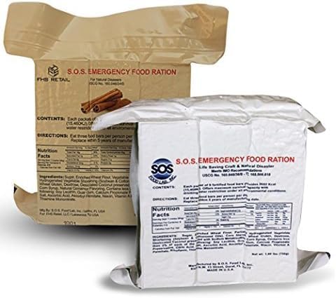 S.O.S. Emergency 3600 Calorie Food Bar - Cinnamon + Coconut