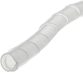 Electriduct 1.25 in Spiral Cable Wrap 100 ft - Clear Cable Organizer