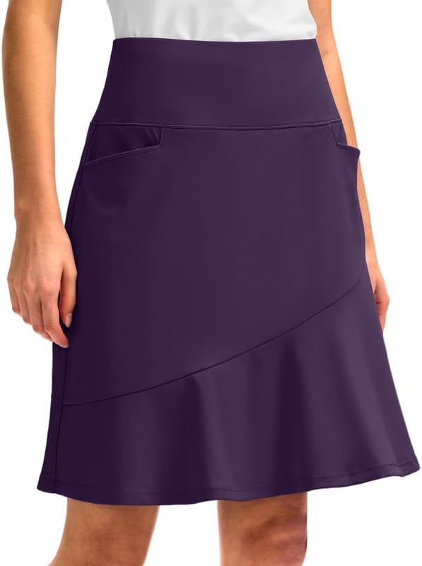 G Gradual 20in Knee Length Golf Skirts for Women with Pockets