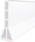 3 in High Shower Threshold Water Dam 59 in Collapsible Splash Guard