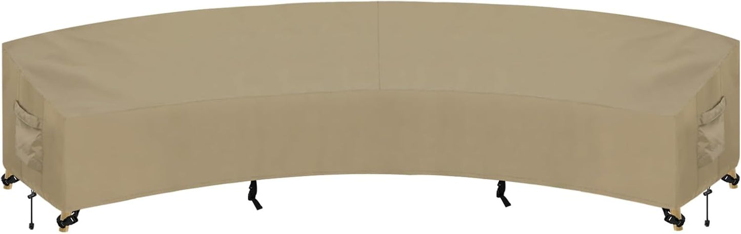 PureFit Outdoor Sectional Sofa Cover for Curved Patio Furniture