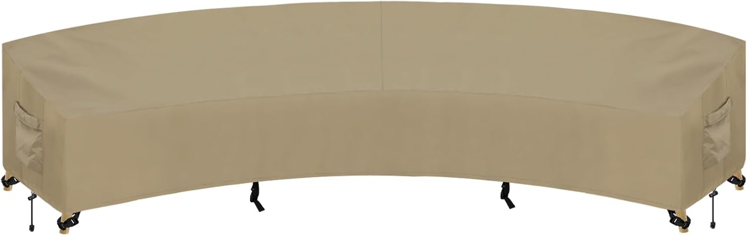 PureFit Outdoor Sectional Sofa Cover for Curved Patio Furniture