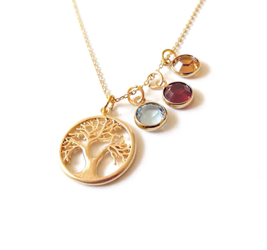 Personalized Birthstone Necklace for Women - Custom Jewelry Gift