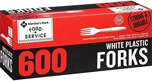 Disposable Heavyweight White Forks - Ideal for Home, Office, and Picnics!