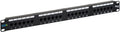 CAT6 Patch Panel 24-Port 1U Rackmount - Gigabit, PoE++ Ready