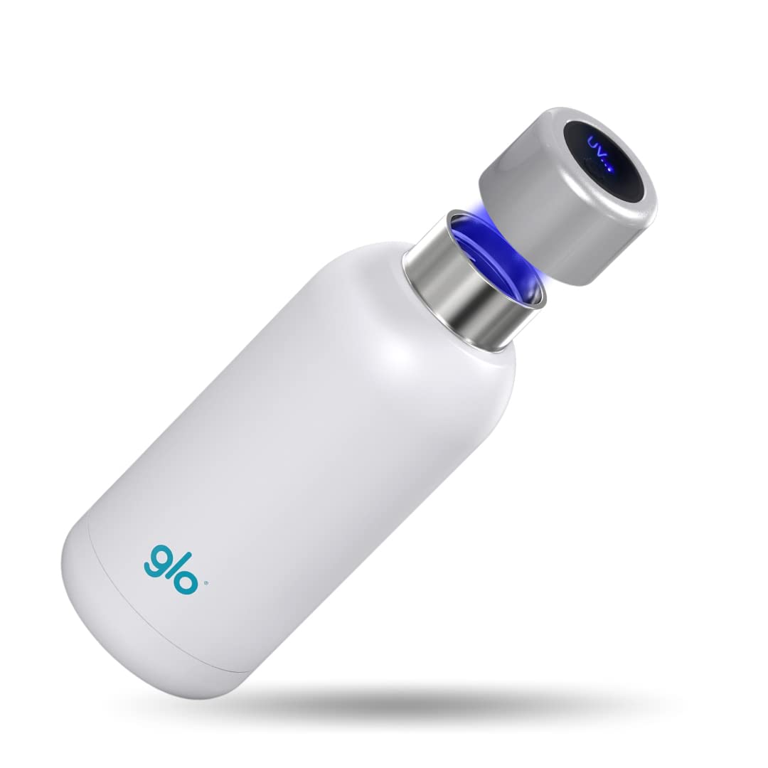 Glo UV Water Bottle | Odor-Free | 400ml Stainless Steel | Hot 12h Cold 24h