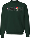 Wild Bobby Unicorn Rainbow LGBTQ Pride Crewneck Sweatshirt - Soft