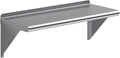 AmGood 12in X 30in Stainless Steel Wall Shelf for Storage