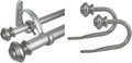 Decopolitan Drapery Rod and Holdback Set 36-72 in - Double Rod