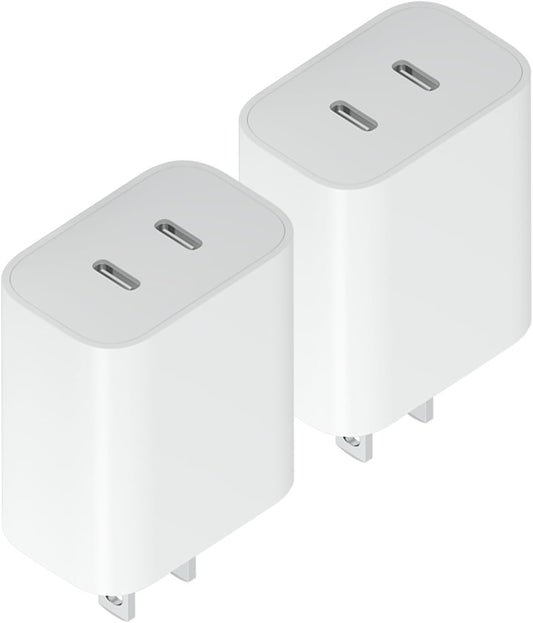 Fast Dual PD USB C Charger - iPhone & More
