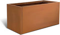 Corten Steel Planter Box for Large Outdoor Gardens and Yards