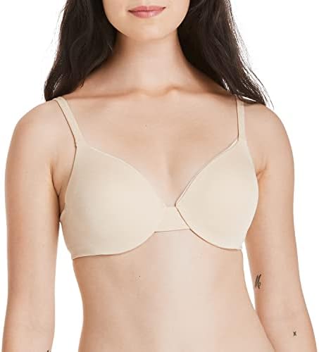 Hanes Women's Underwire Bra: Low-Cut T-Shirt Bra with Comfort