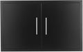 Outdoor Kitchen Access Door 30in x 21in Double Door - Removable, Black
