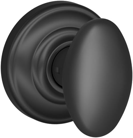 SCHLAGE Knob with Trim Non-Turning Lock in Matte Black Finish