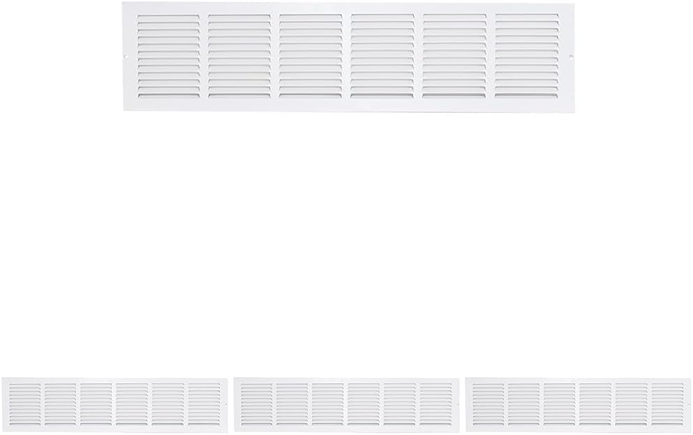 EZ-FLO 30 x 6 Inch Return Air Vent Cover for Wall or Ceiling