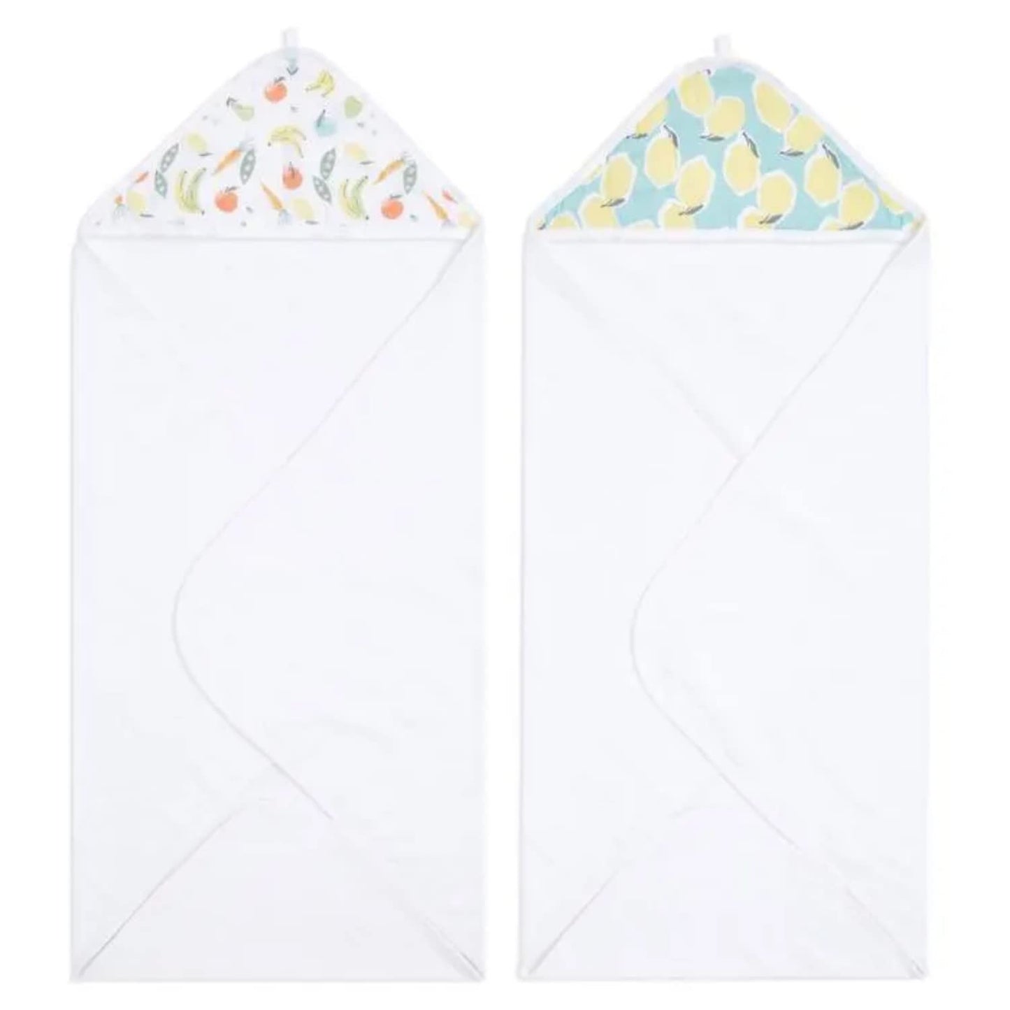 aden + anais Essentials Hooded Baby Bath Towel, Super Soft Cotton