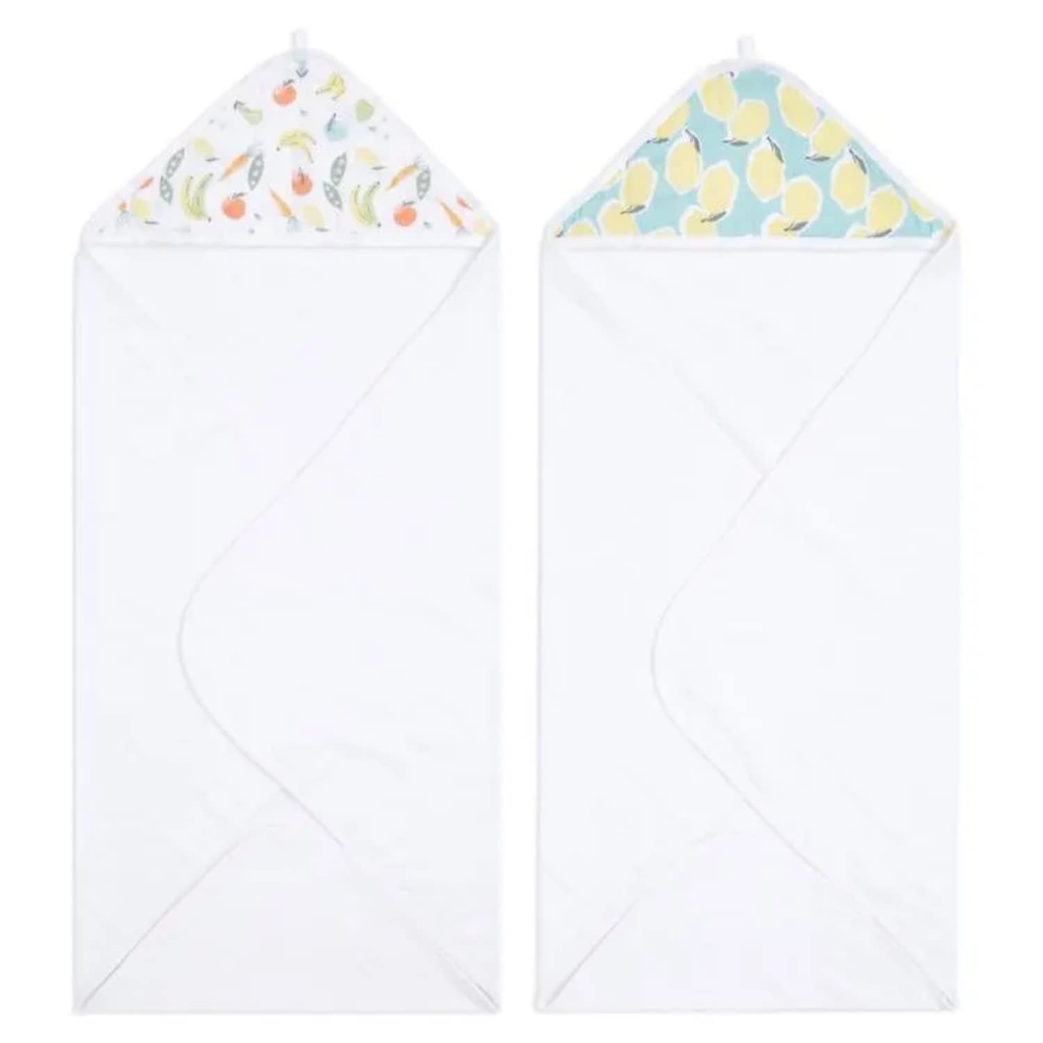 aden + anais Essentials Hooded Baby Bath Towel, Super Soft Cotton