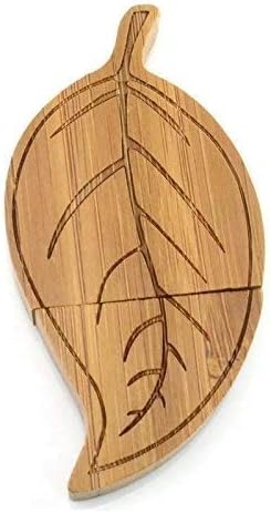 Natural Wooden Leaf USB Flash Drive High Speed 128GB Storage