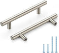 Brushed Nickel Cabinet Handles 3-3/4 in Hole Spacing - 45 Pack