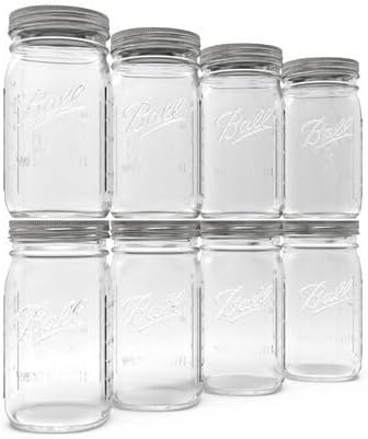 Ball Wide Mouth Glass Mason Jars for Canning and Crafting
