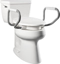 Raised Toilet Seat 3in with Handles - Stable Support for Mobility