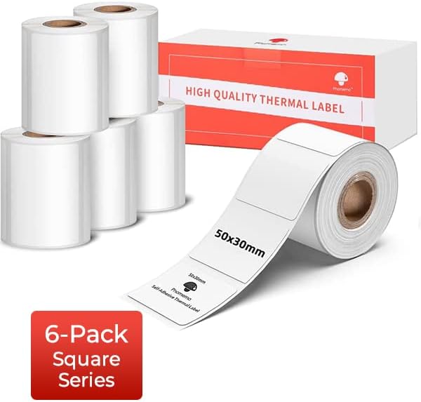 Phomemo Labels for M110 M120 M200 M220 M221 - 6 Rolls of 230 Labels