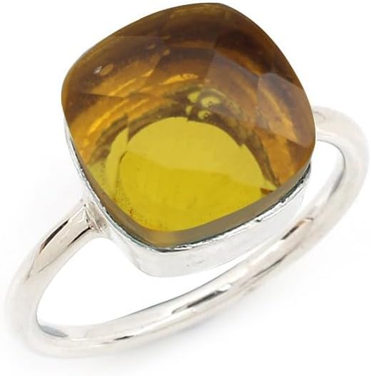 Simple Aquamarine Ring - Stunning Silver Statement Ring
