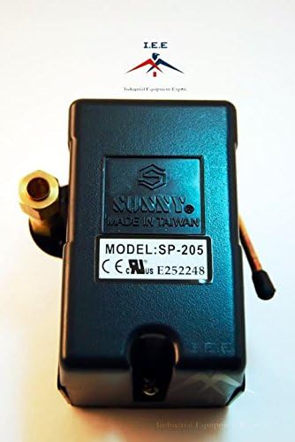 Sunny Heavy Duty 4 Port Air Pressure Switch, 140-175 PSI, 25Amp