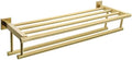 Alise Towel Rack with Double Bars in Brushed Gold Finish