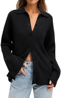 LILLUSORY Women's Cardigan 2023 Lightweight Button Down - Cozy Fit