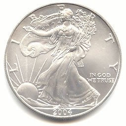 2004 1 oz American Silver Eagle Uncirculated US Mint Coin