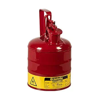 Justrite 10301 Type I Steel Flammables Safety Can for Safe Storage