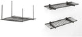 Overhead Garage Storage System and Wall Shelves Bundle - Space Saver