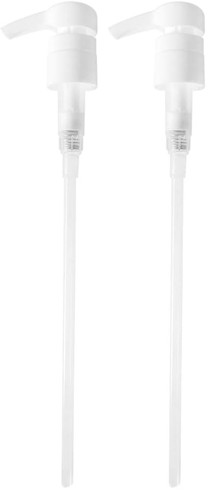Salon Size Shampoo Pump Dispenser | Fits Most Liter Bottles | White