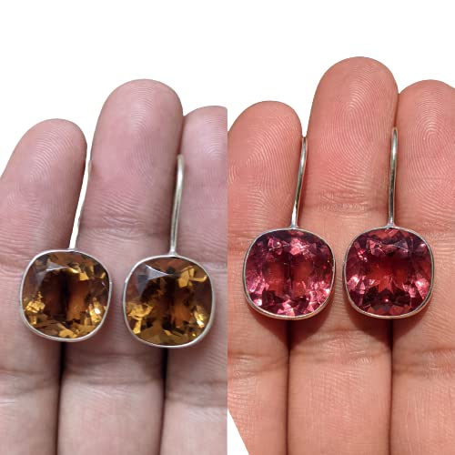 Color Changing Sultanit Earring in 925 Sterling Silver for Women