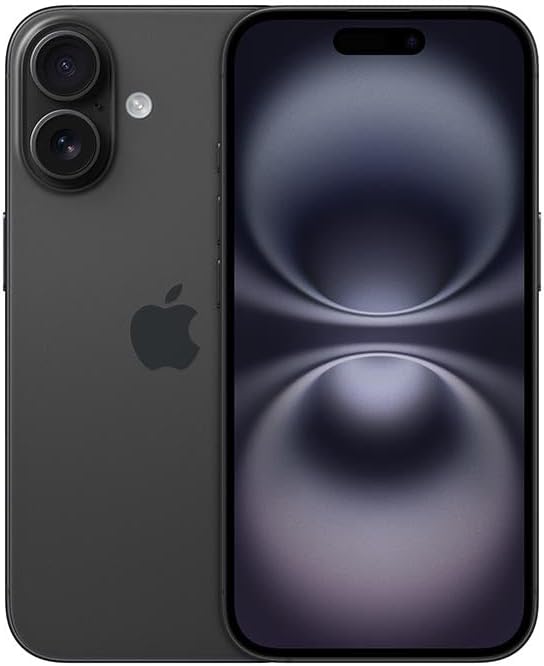 Apple iPhone 16 Renewed 128GB Black for T-Mobile Users