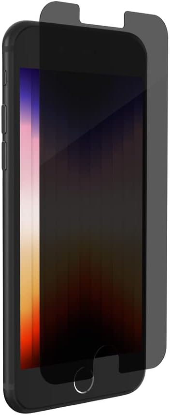ZAGG Glass Elite Privacy Screen Protector for iPhone SE & 8